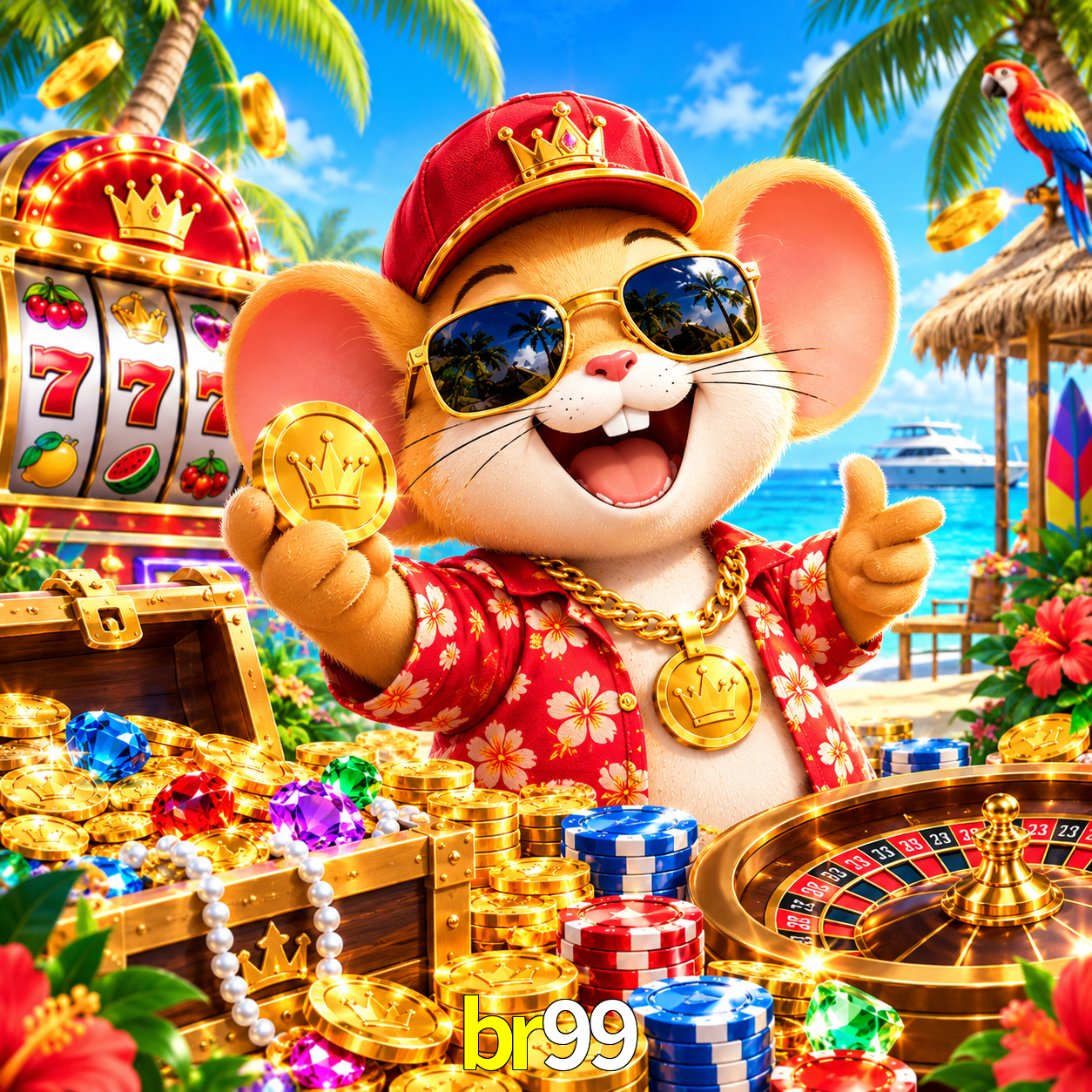 Imagem promocional da br99 mostrando a plataforma e suas vantagens